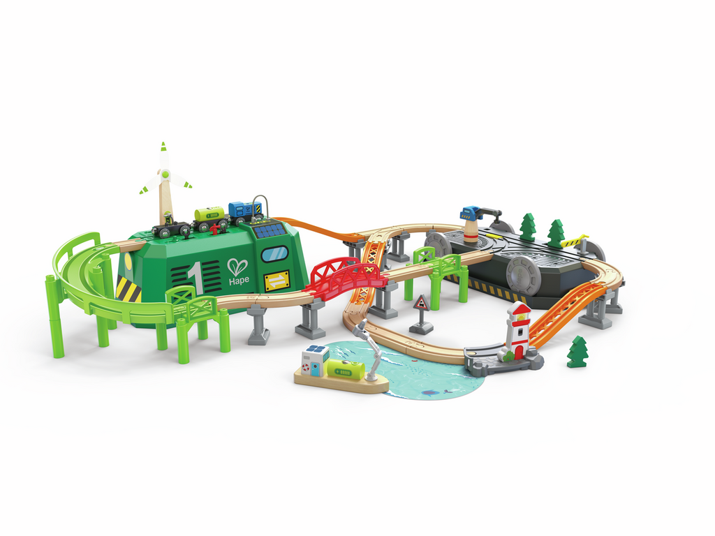 Set de trens d'energia Eco amb caixa amb rodes