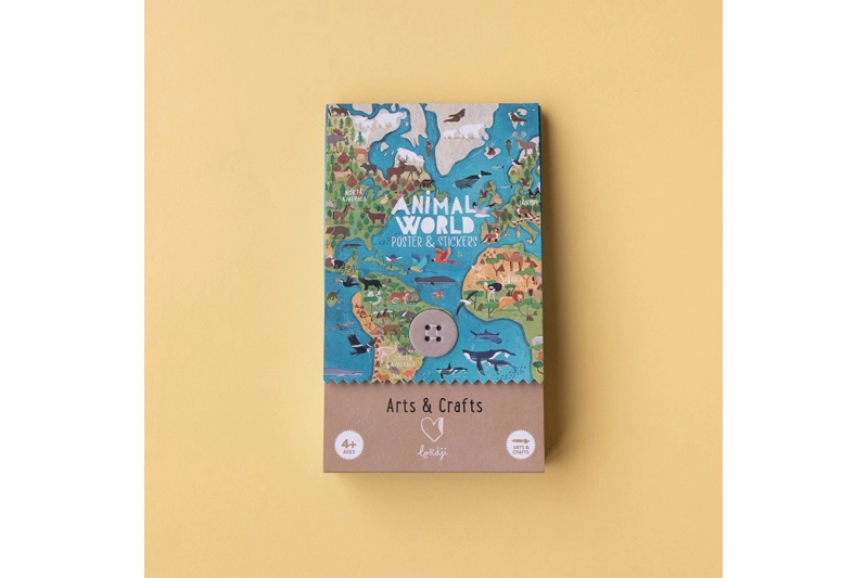 Animal World Poster&stickers