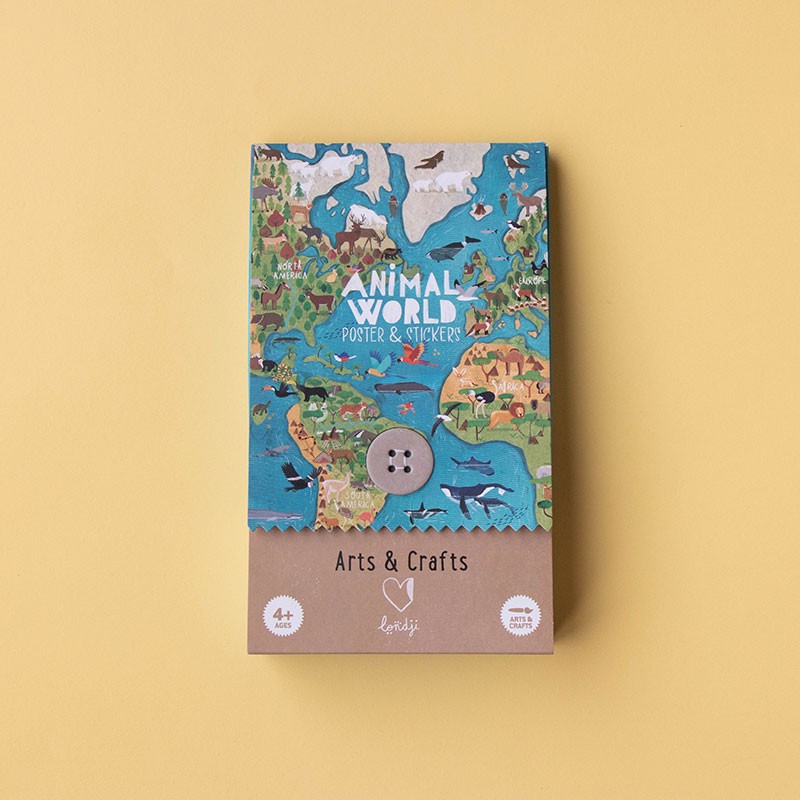 Animal World Poster&stickers