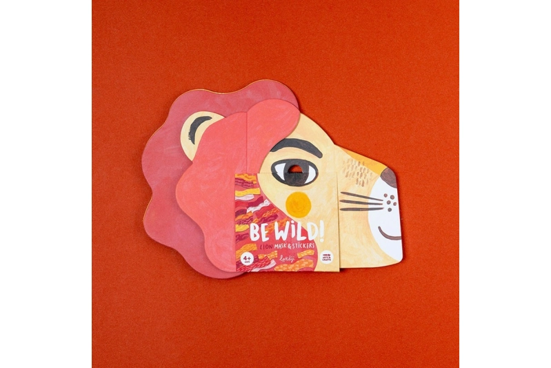 Máscara y pegatinas de león Be Wild! Londji