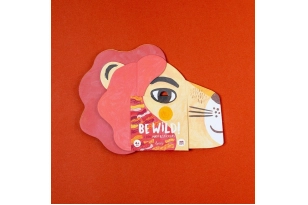 Máscara y pegatinas de león Be Wild! Londji