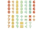 Números magnéticos 54 piezas