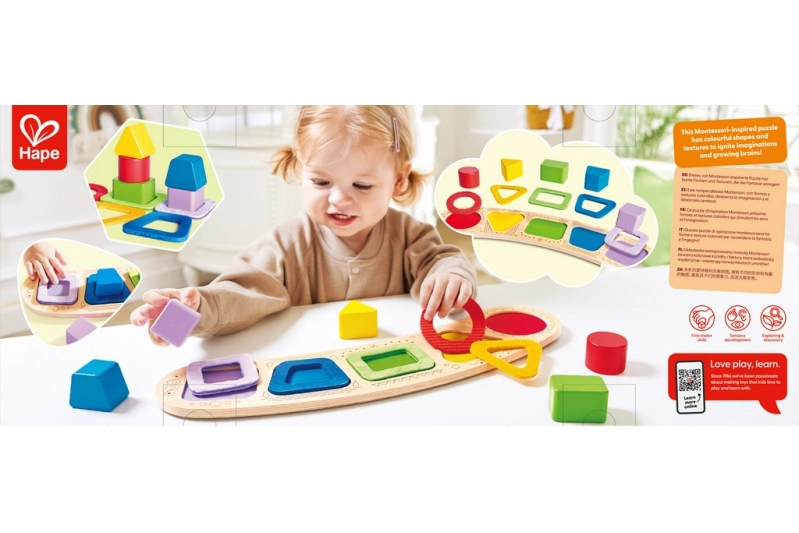 Rompecabezas para clasificar colores y formas