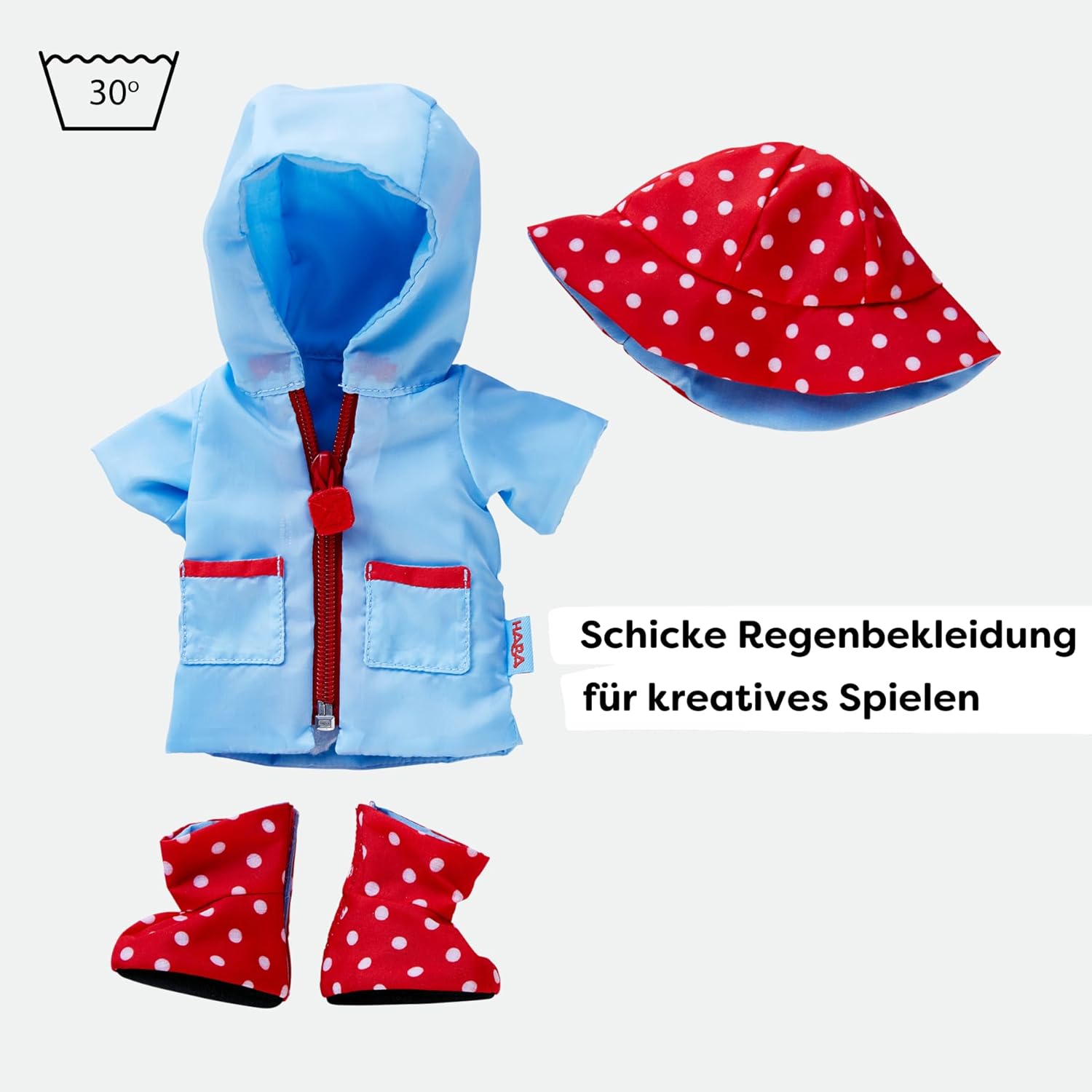 Conjunto de ropa de lluvia haba