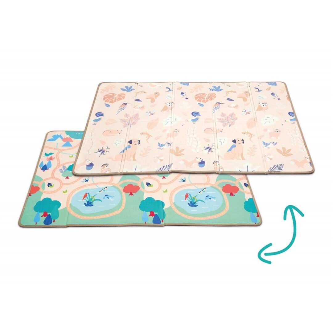 Alfombra de Juegos Plegable y Reversible 195x145cm