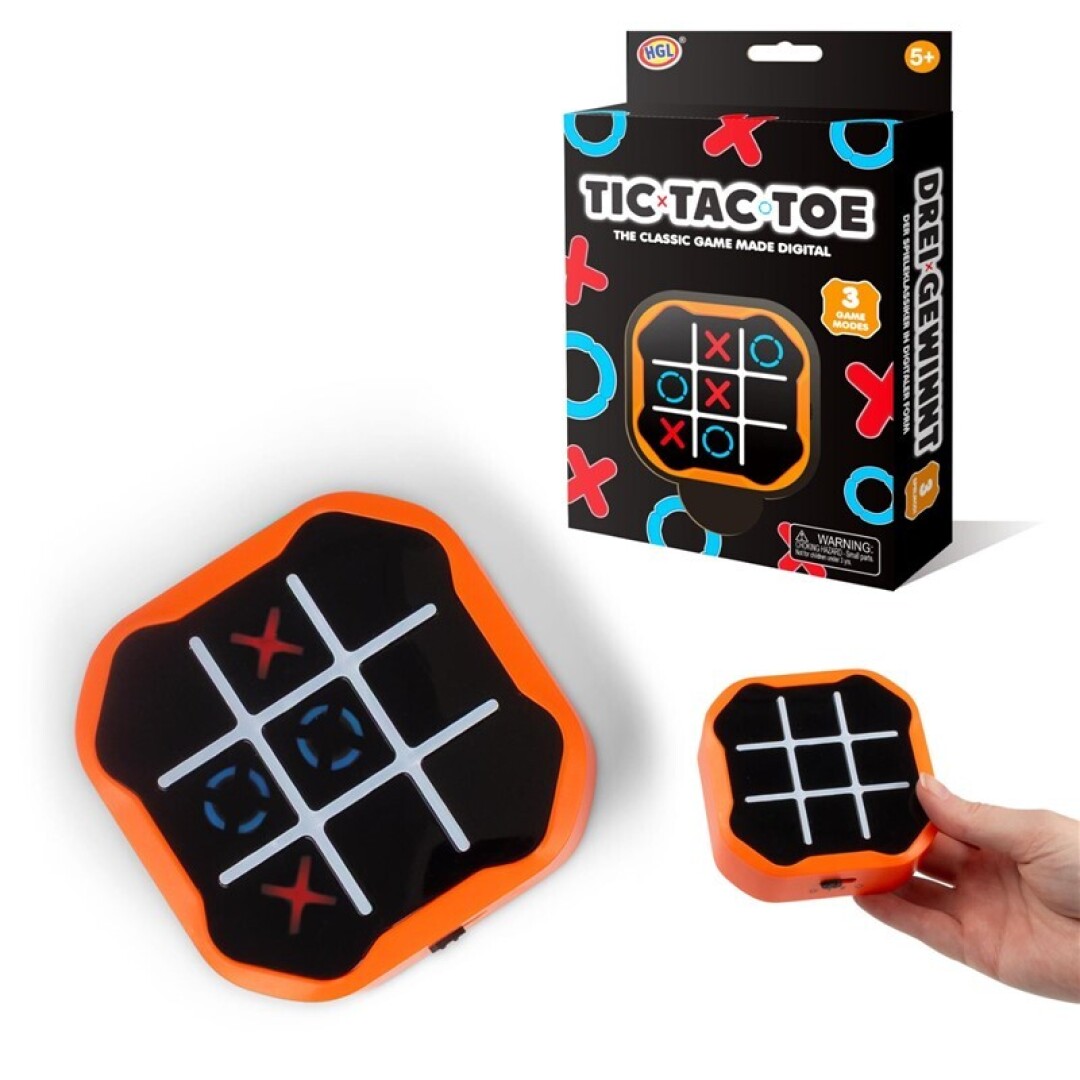 Tic Tac Toe 3 en ralla  electrónica naranja