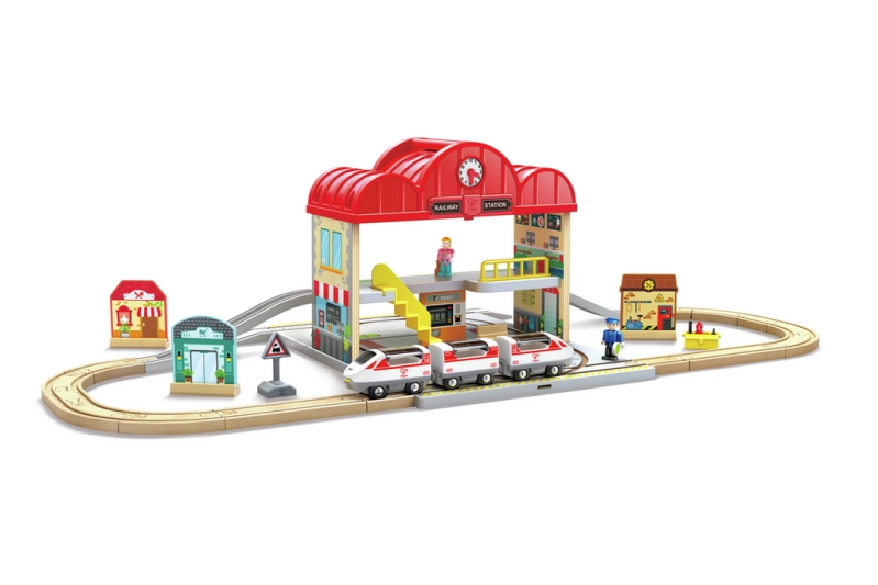 Estación de trenes portátil