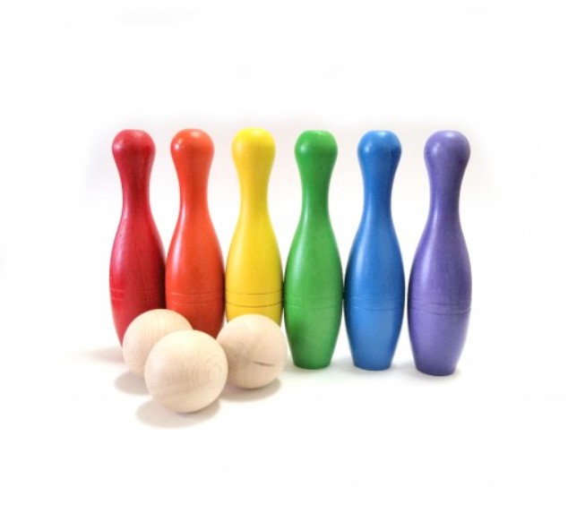 Bolos de madera Arco Iris