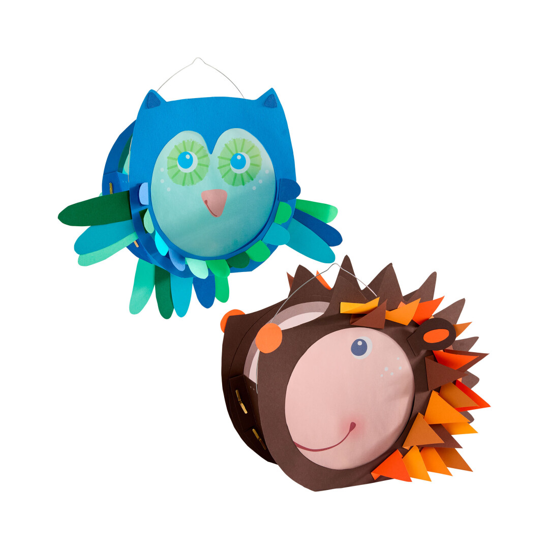 Set creatiu - Farolets de paper Mussol i Eriçó