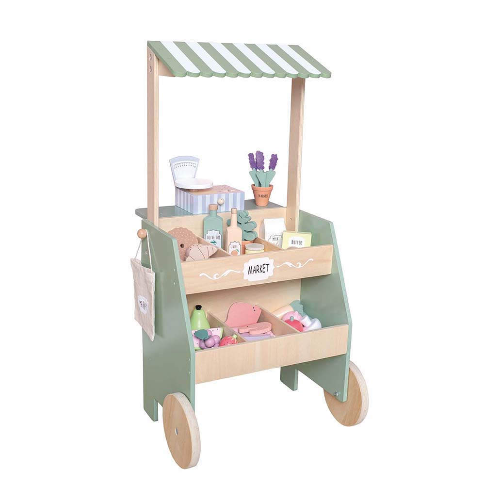 Parada de mercat amb accessoris