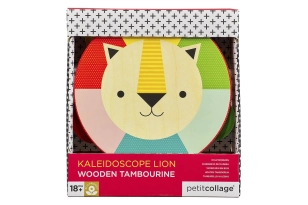 Pandereta de fusta lleó