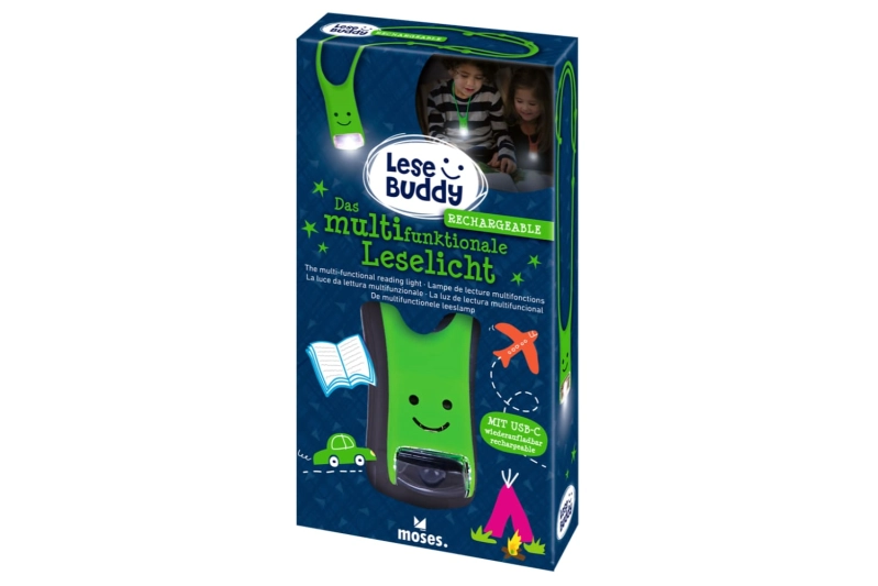 Llum de lectura Lese Buddy verd neó