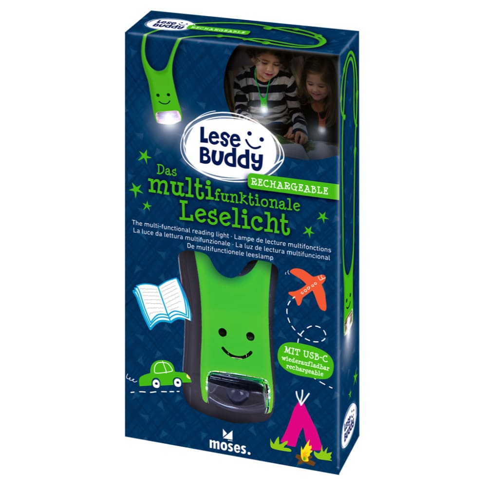Luz de lectura Lese Buddy verde neón