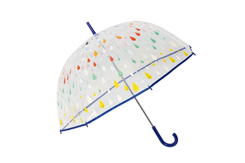 Paraguas que cambia de color Gotas de lluvia 87 cm