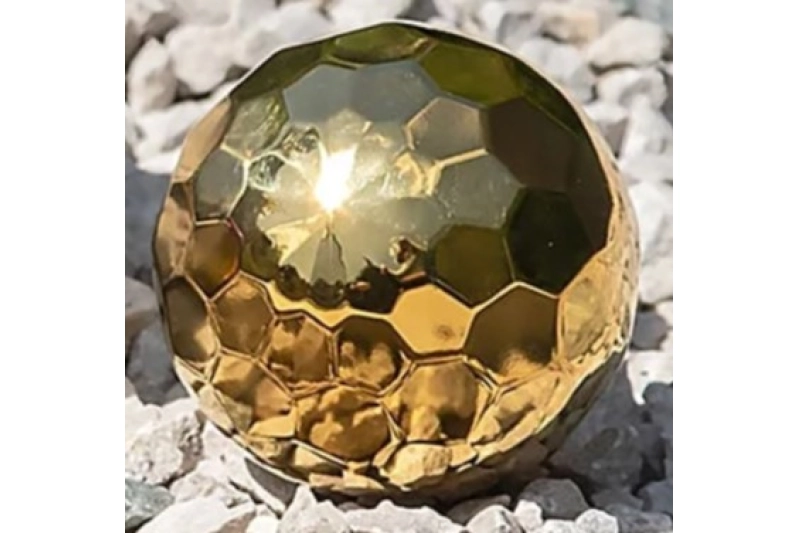 Bola sensorial espejo hexagonal con sonido Ø 6 cm