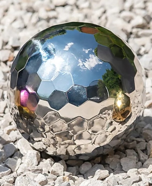 Bola sensorial mirall hexagonal amb so  Ø 10 cm
