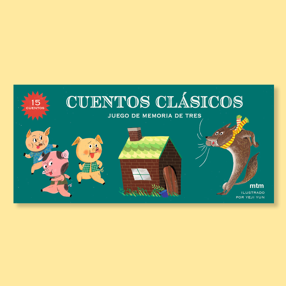 Cuentos clásicos. Juego de momoria de tres