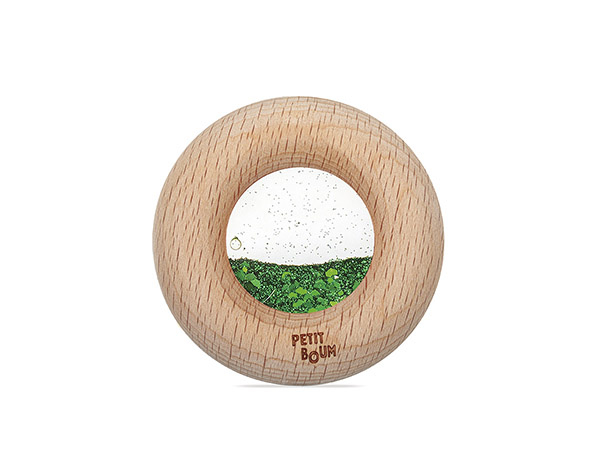 Donut verde sonajero sensorial