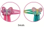 Clips papallona amb fils brillants