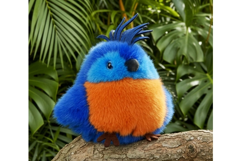 Peluche Loro Azul
