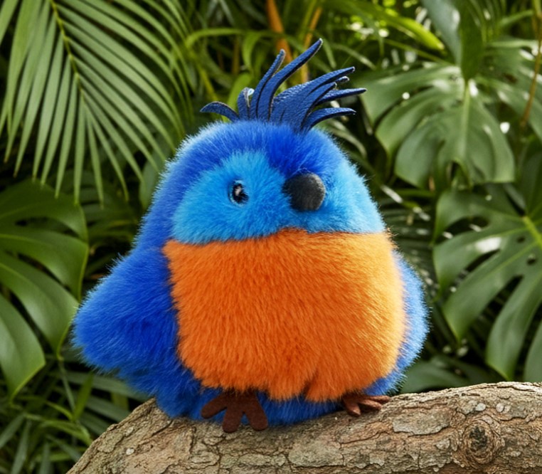 Peluche Loro Azul