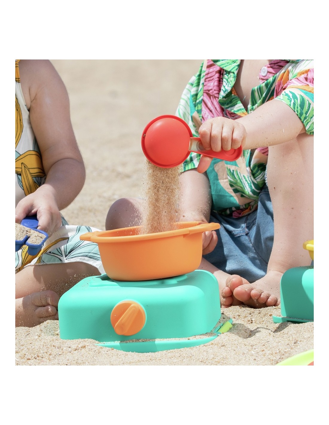 Juego de cocinita de arena para la playa