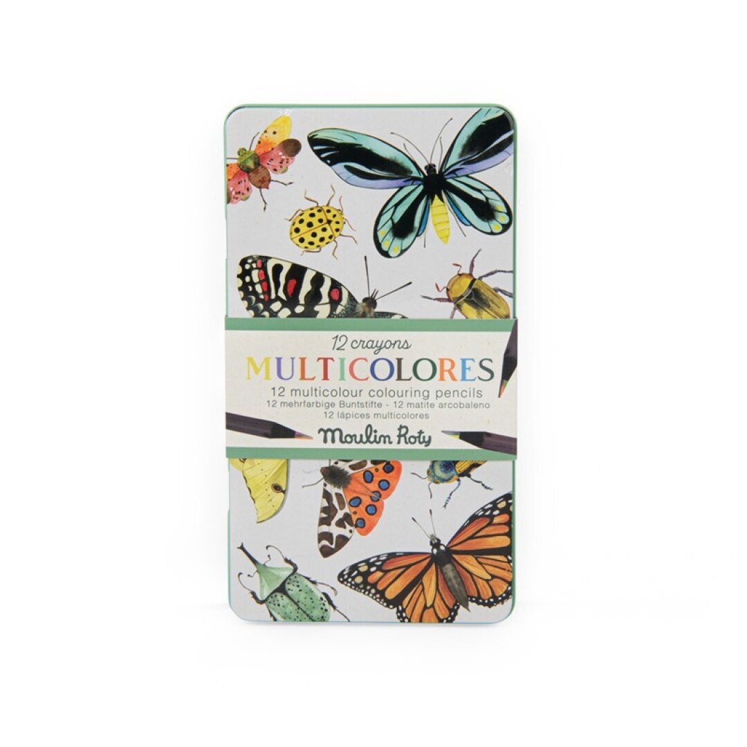 12 llàpisos multicolors. Tout autour du monde