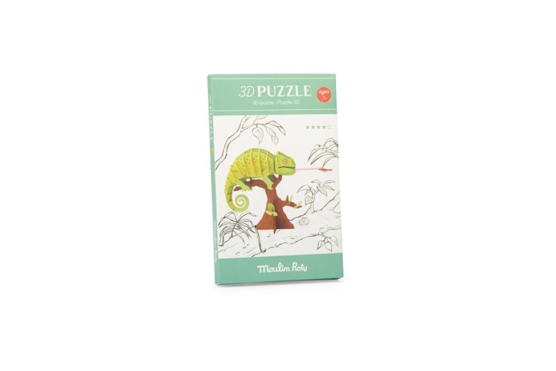 Puzle 3D Camaleó. Tout autour du monde