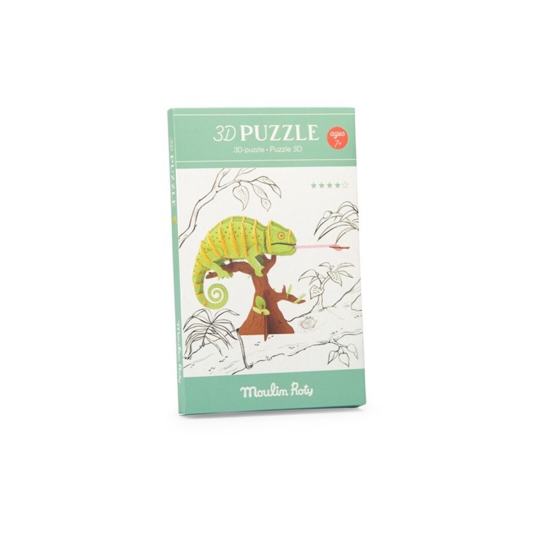 Puzle 3D Camaleó. Tout autour du monde