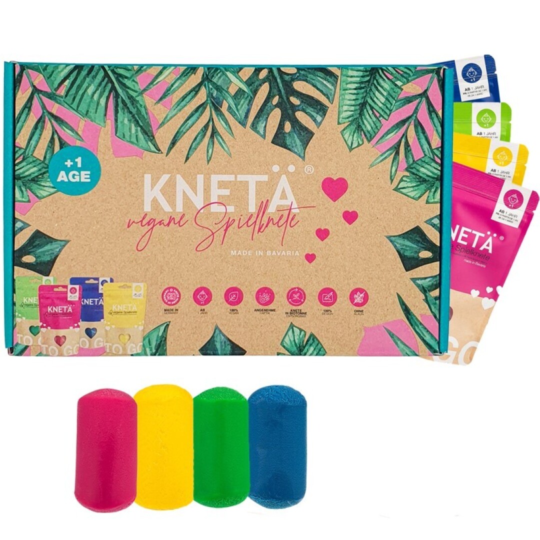 Plastilina vegana set de 4 colors (100g)