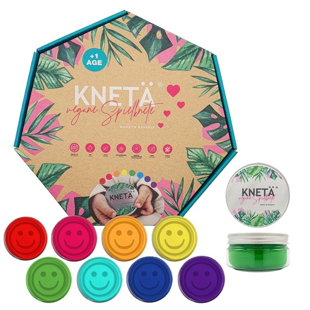 Plastilina vegana set de 8 colors (125g)