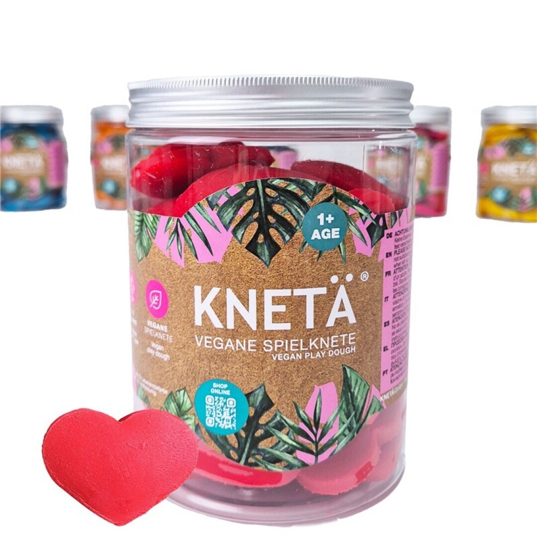 Plastilina vegana Cors vermells (800g)