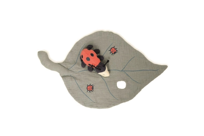 Doudou mariquita en cajita