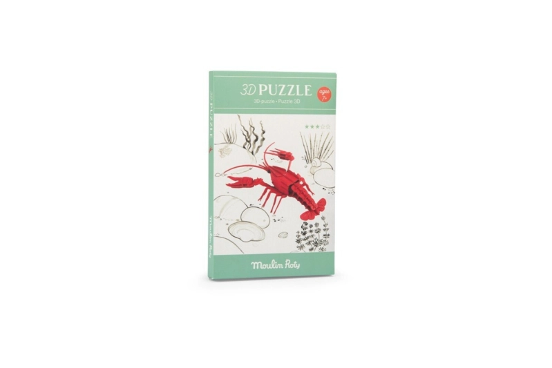 Puzle 3D Cranc de riu Tout autour du monde
