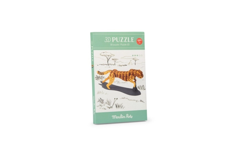 Puzle 3D Guepard Tout autour du monde