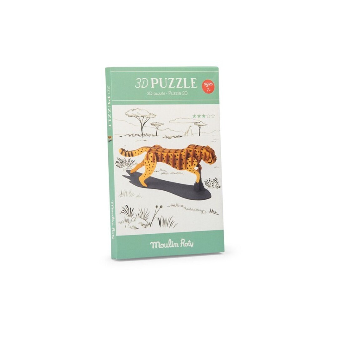 Puzle 3D Guepardo Tout autour du monde