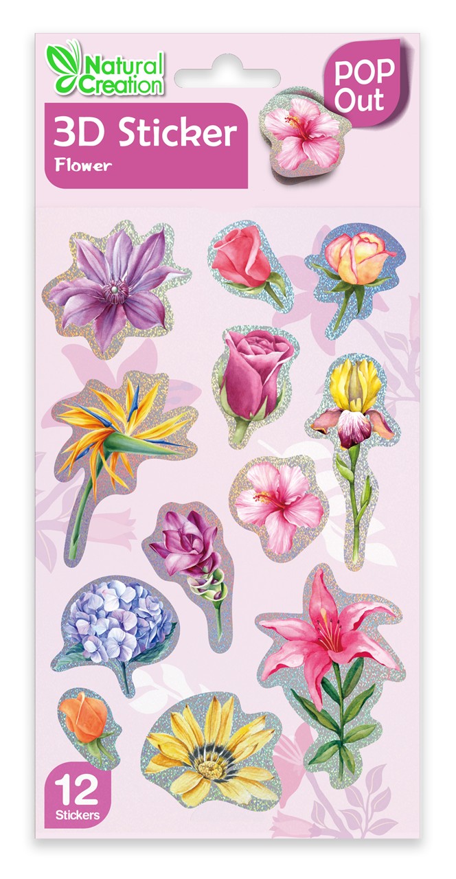 Pegatinas 3D Flores