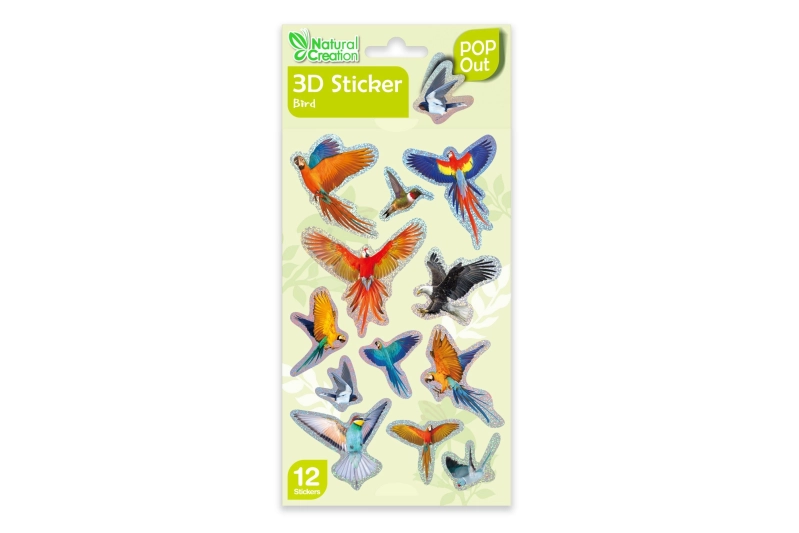 Pegatinas 3D Pájaros
