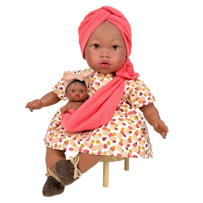 Nina Alika amb bebè ocre 40 cm