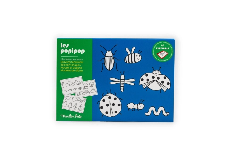 Plantilles de dibuix Kidywolf (A4) Les Popipop