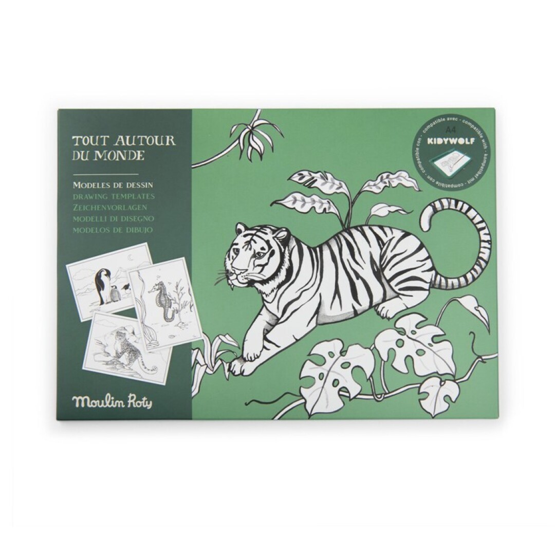 Plantilles de dibuix Kidywolf (A4) Animals