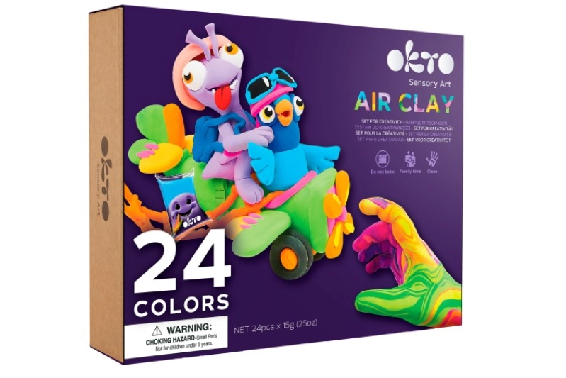 Set de plastilina d'assecat a l'aire (24 colors)
