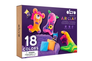 Set de plastilina d'assecat a l'aire (18 colors)