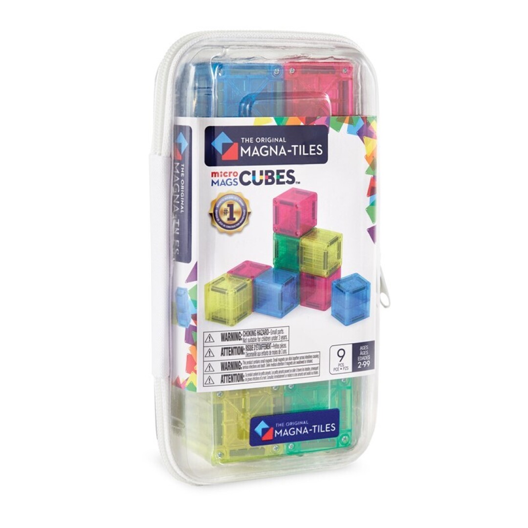 Magna-Tiles 9 peces. MicroMags Cubes