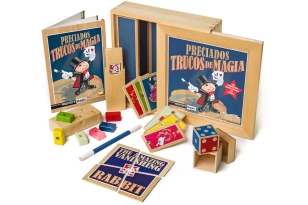 Set de trucs de màgia amb caixa de fusta