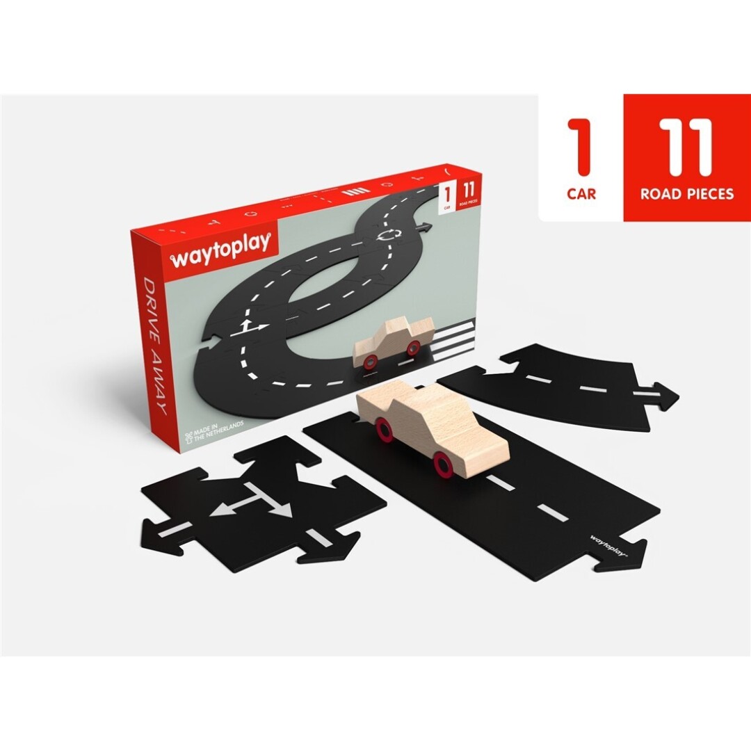 Waytoplay caucho 11piezas- Drive Away+coche