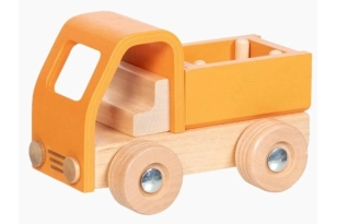 Furgoneta de madera con plataforma