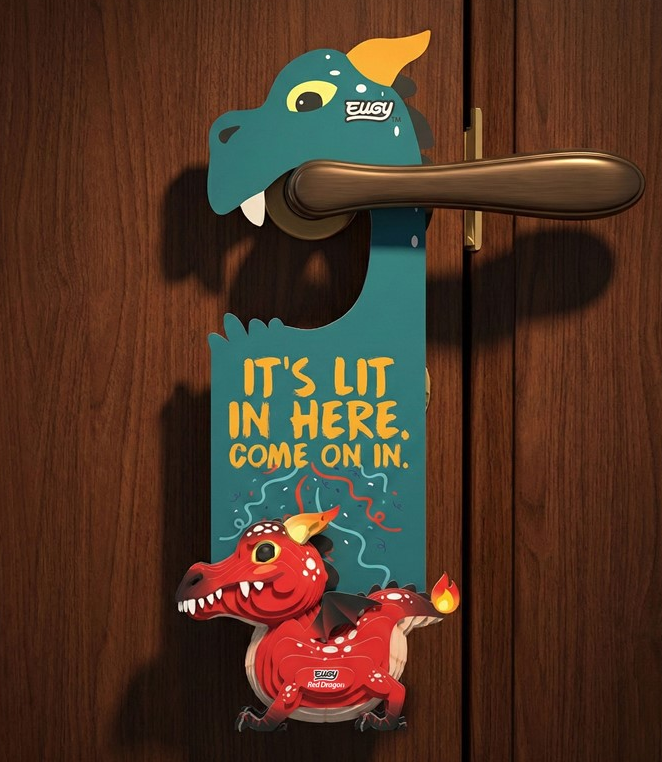 Eugy Red Dragon door hanger
