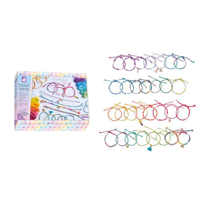 Kit para hacer 30 pulseras arco iris