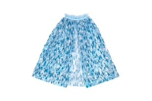 Capa lentejuelas azul 4-6 años